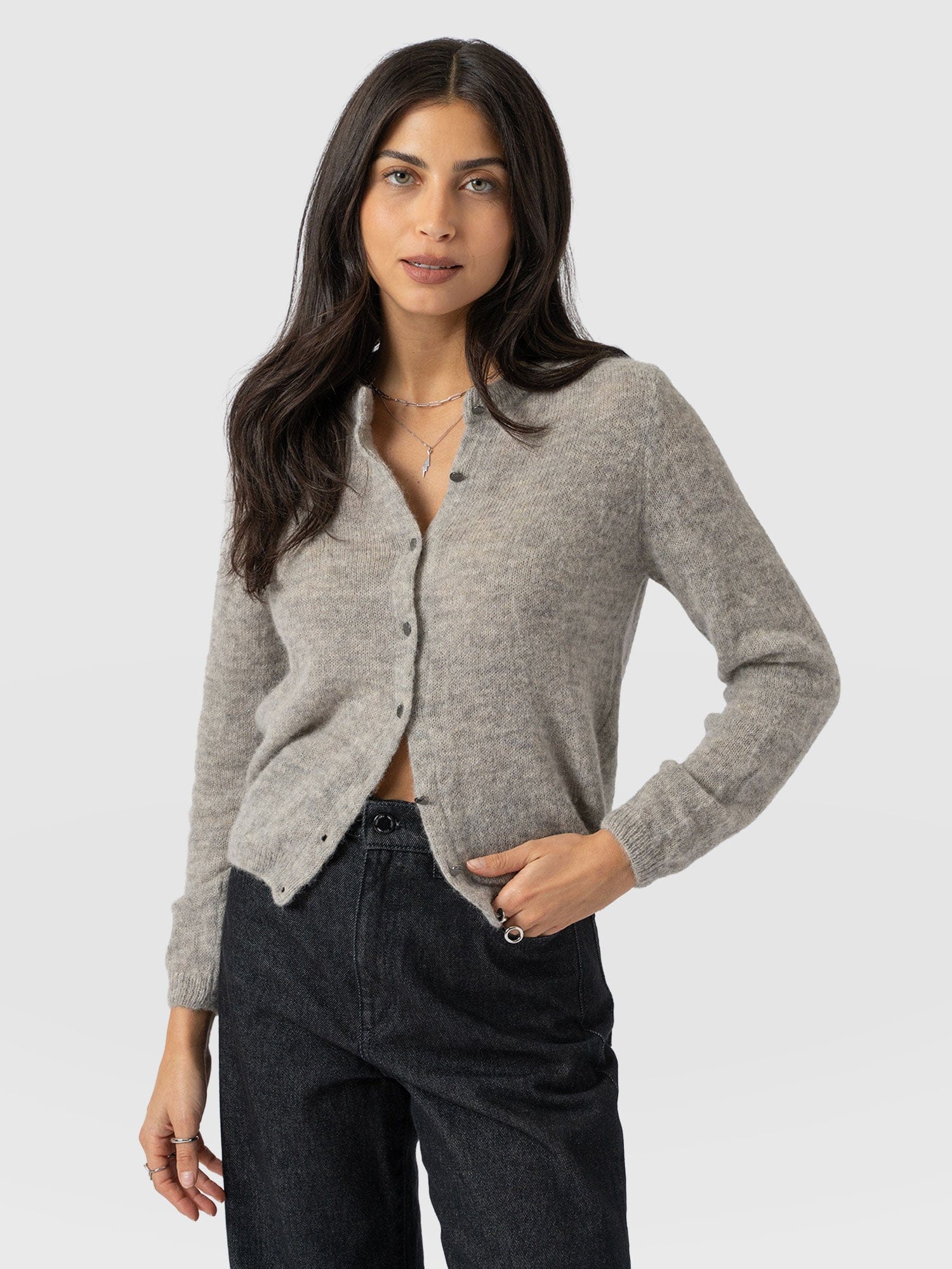 Ariella Cardigan Grey - Women's Cardigans | Saint + Sofia® US